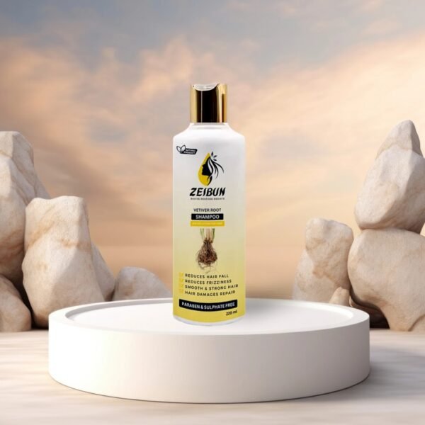 Vetiver Root Anti Dandruff Shampoo by Zeibun Pakistan – herbal dandruff control and scalp cleanser