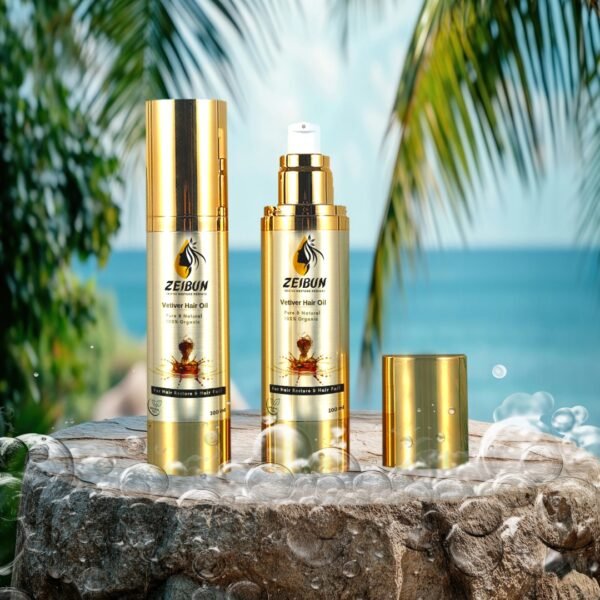 Vetiver Root Hair Oil – Natural Anti-Dandruff Reduce Anxiety & Hair Growth Oil