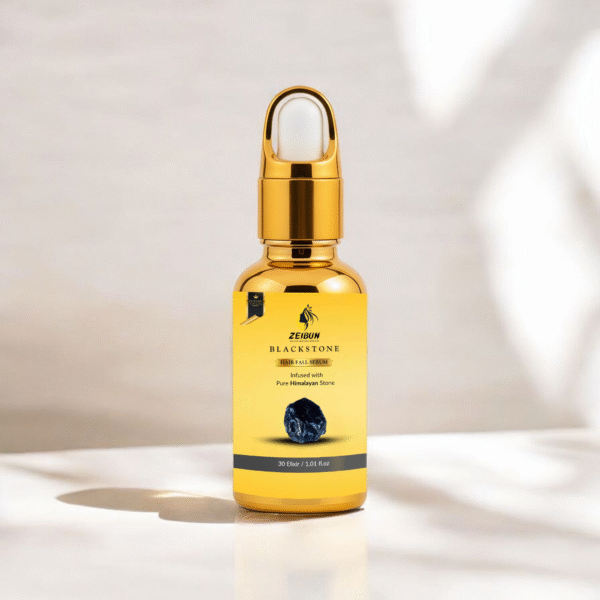 Black Stone Anti Hairfall Serum ingredients – phusuk extract, nigella seed, poppy, beetroot, mustard.