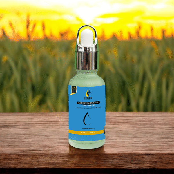 Applying LUMIÈRA Hyaluronic Serum – lightweight hydrating serum for glowing skin in Karachi Pakistan.