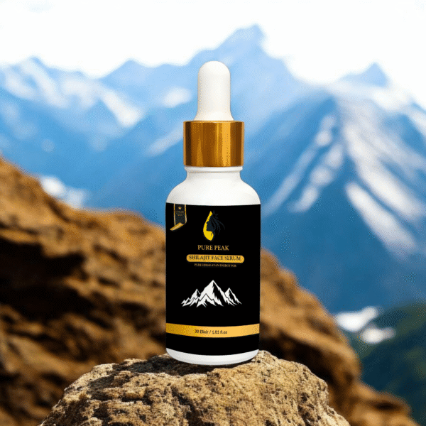 Zeibun Pure Peak Shilajit Face Serum – organic skin brightening and whitening formula proudly made in Pakistan.